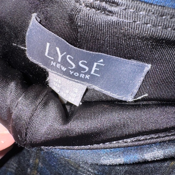 Lysse Black Plaid Women's Pants - Picture 4 of 5